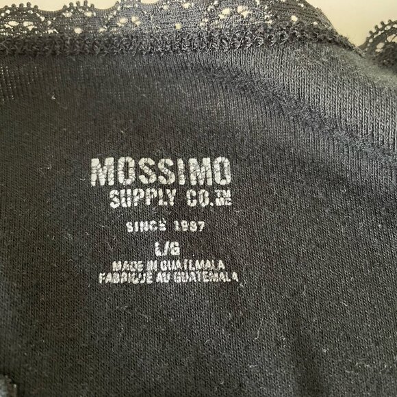 VTG Y2K Mossimo Tank Top Lace Trim Elaina Gilbert Bella Swan Long Black Size L - Picture 6 of 7
